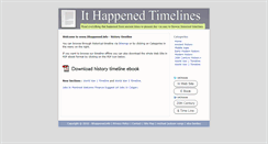 Desktop Screenshot of ithappened.info