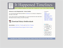 Tablet Screenshot of ithappened.info